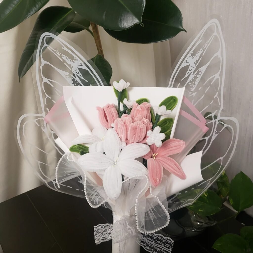 Handmade butterfly bouquet